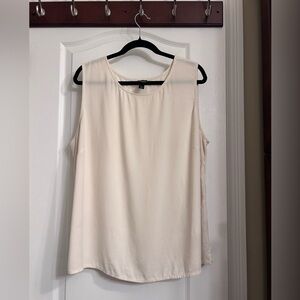 Eileen Fisher 100% Silk Soft Cream Tank Shell